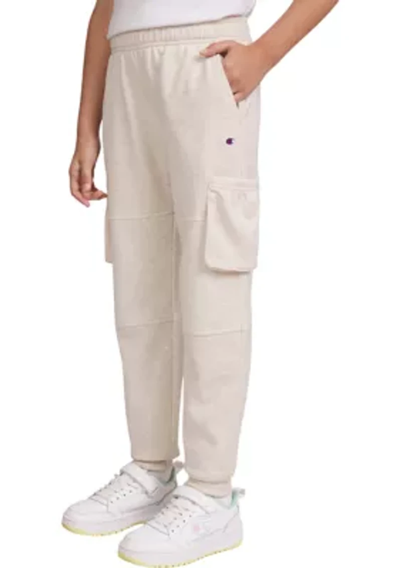 Girls 7-16 Fleece Cargo Joggers
