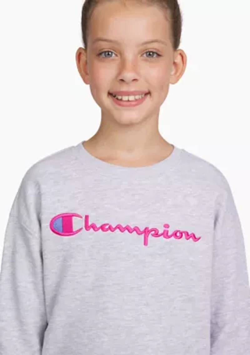 Girls 7-16 Signature Crew Fleece T-Shirt