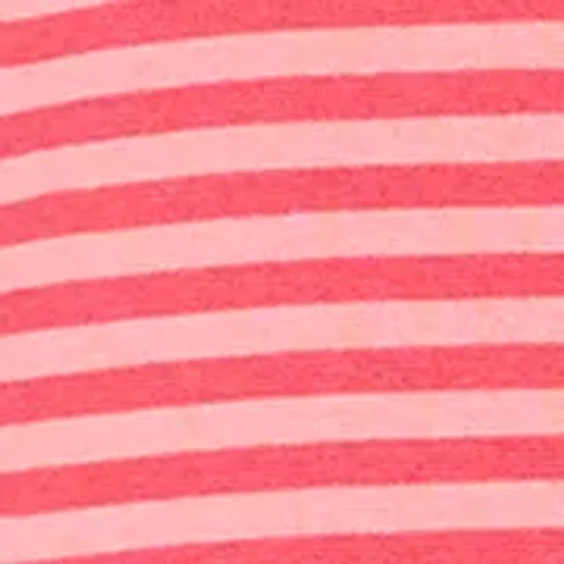 Girls 4-6x Berry Striped Top and Ribbed Flare Pants Set