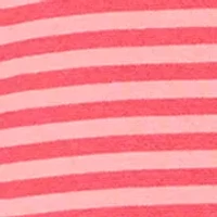 Girls 4-6x Berry Striped Top and Ribbed Flare Pants Set