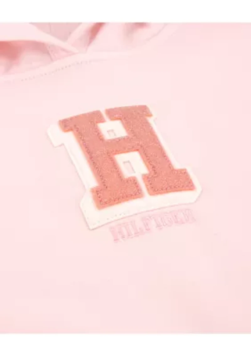 Girls 4-6x Hooded Graphic Fleece Set