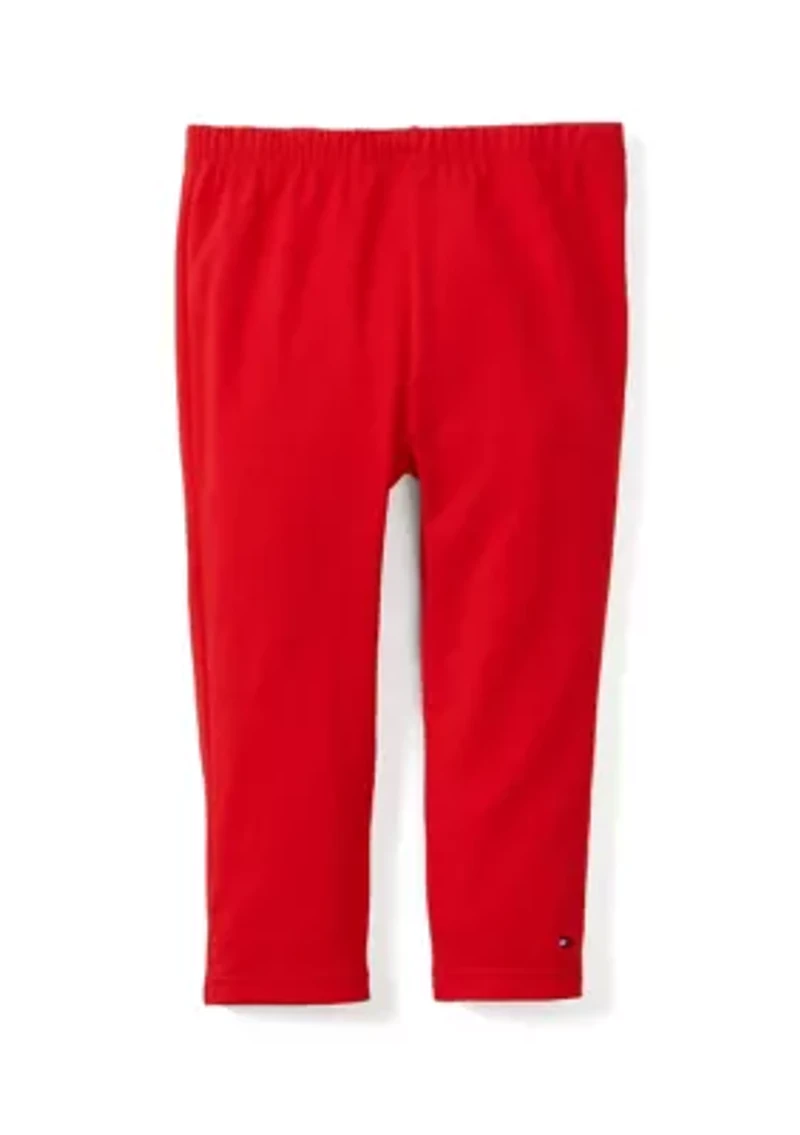 Girls 4-6x Heart Flag Printed Top and Leggings Set