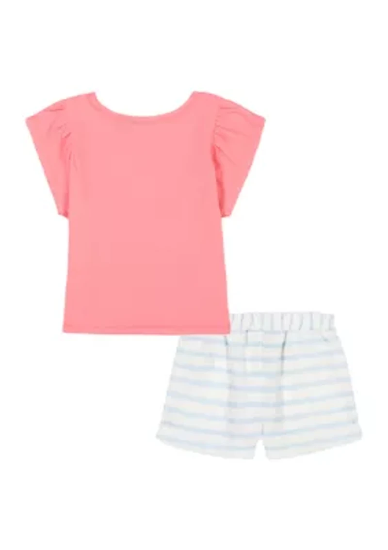 Girls 4-6x Logo Graphic T-Shirt and Shorts Set