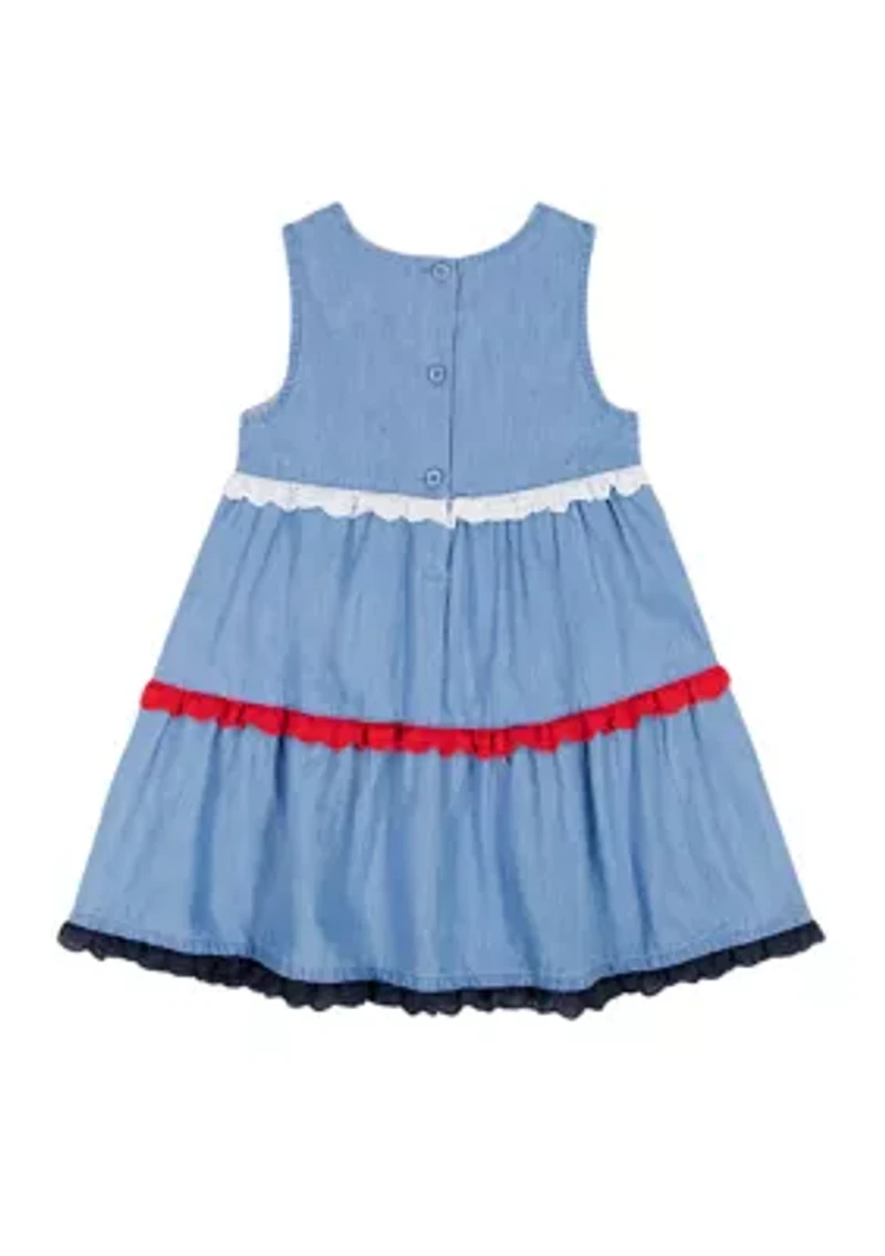 Girls 4-6 Chambray Dress
