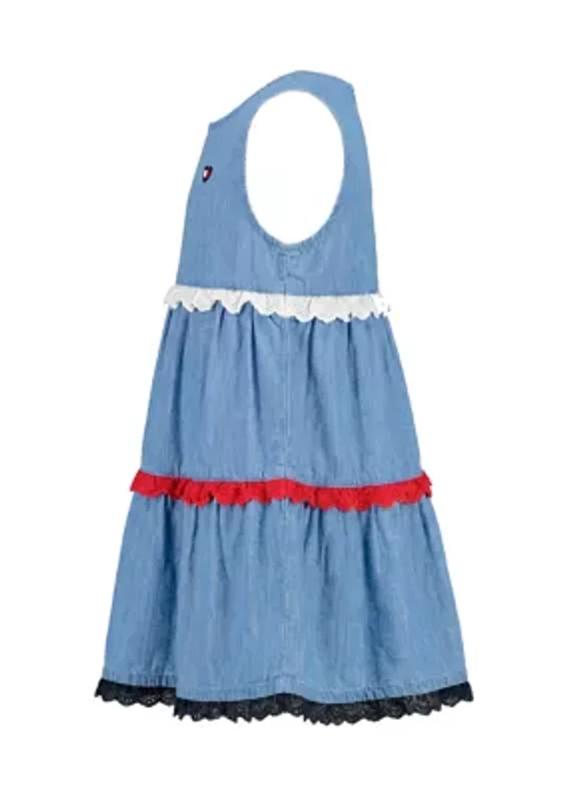 Girls 4-6 Chambray Dress