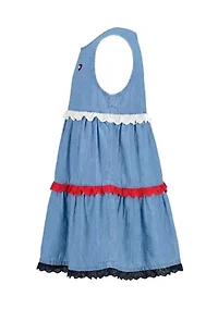 Girls 4-6 Chambray Dress