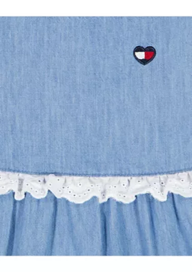 Girls 4-6 Chambray Dress