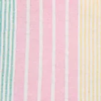 Girls 4-6  Striped Peplum Top and Pink Leggings Set