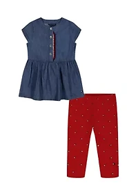 Girls 4-6 Top Legging Set