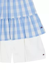 Girls 4-6 Gingham Top and Shorts Set
