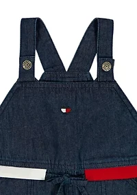 Girls 4-6x Shirt and Denim Skirtall Set