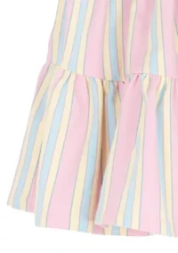 Girls 4-6 Striped Flutter Sleeve Smocked Dress