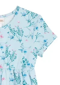 Girls 4-6 Floral Tiered Dress