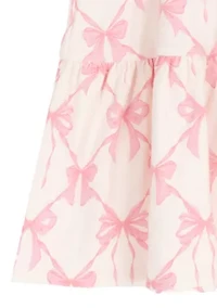 Girls 4-6 Printed Bow Tiered Dress