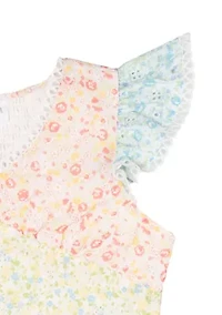 Girls 7-16 Mixed Printed Top and Skort Set