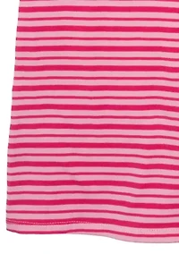 Girls 7-16 Short Sleeve Striped Dress