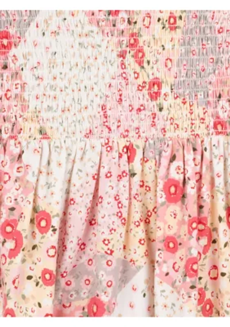 Girls 7-16 Printed Madras Dress