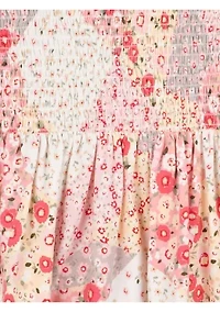 Girls 7-16 Printed Madras Dress