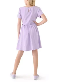 Girls 7-16 Solid Dress
