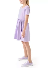 Girls 7-16 Solid Dress