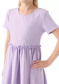 Girls 7-16 Solid Dress