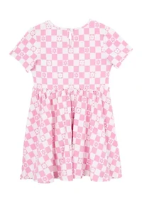 Girls 7-16 Check Print Dress