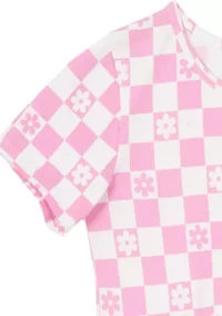 Girls 7-16 Check Print Dress