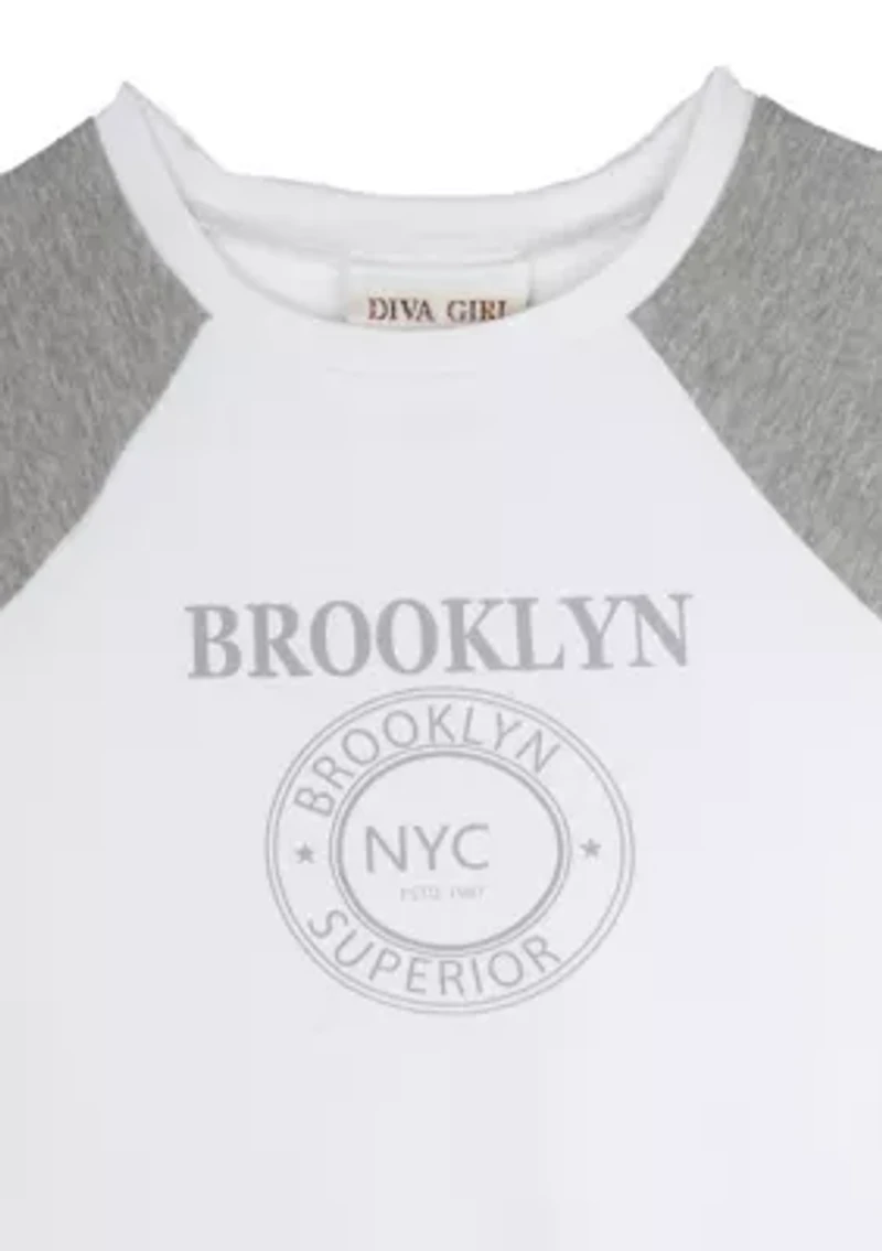 Girls 7-16 Brooklyn Raglan T-Shirt