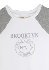 Girls 7-16 Brooklyn Raglan T-Shirt
