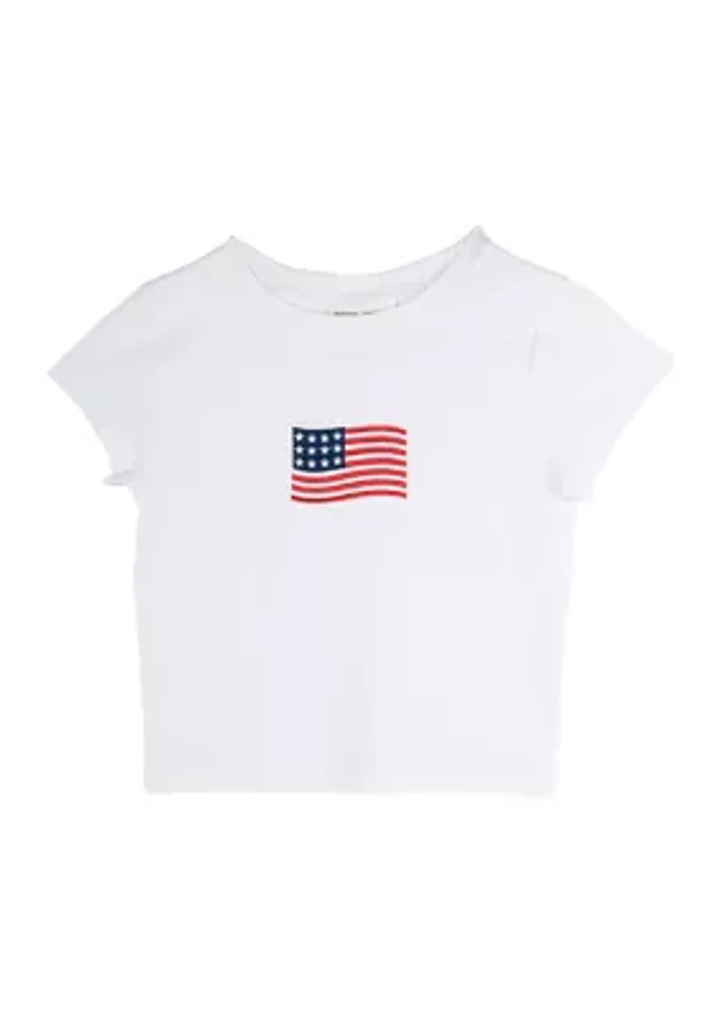 Girls 7-16 American Flag T-Shirt