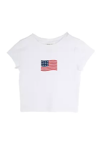Girls 7-16 American Flag T-Shirt