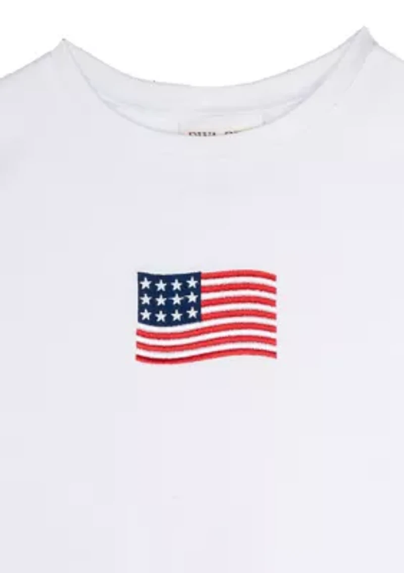 Girls 7-16 American Flag T-Shirt