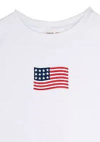 Girls 7-16 American Flag T-Shirt