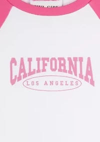 Girls 7-16 California Raglan T-Shirt