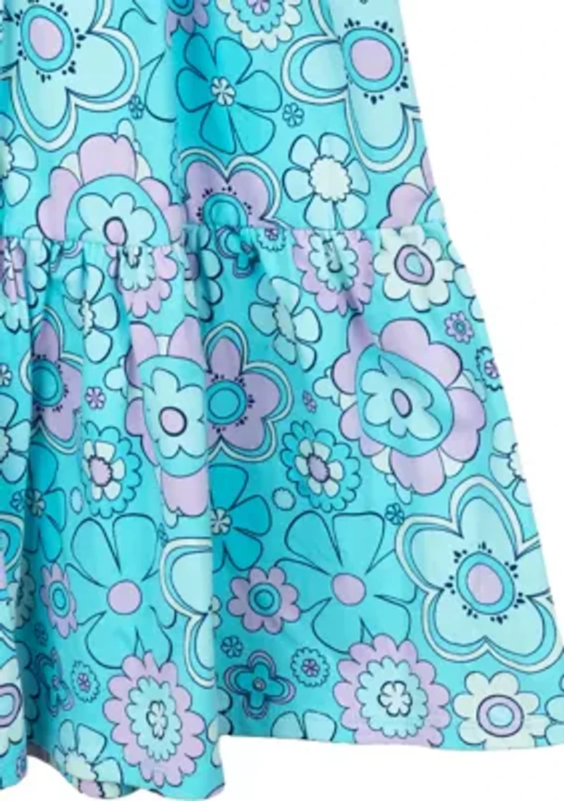 Girls 7-16 Groovy Printed Dress