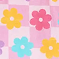 Girls 7-16 Pink Daisy Printed Dress