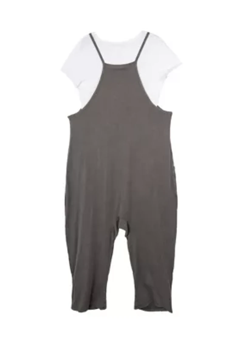 Girls 7-16 Jumpsuit and T-Shirt Set