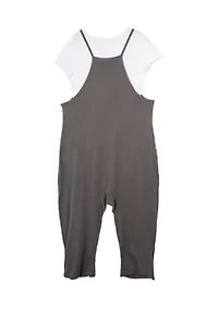 Girls 7-16 Jumpsuit and T-Shirt Set