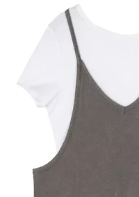 Girls 7-16 Jumpsuit and T-Shirt Set