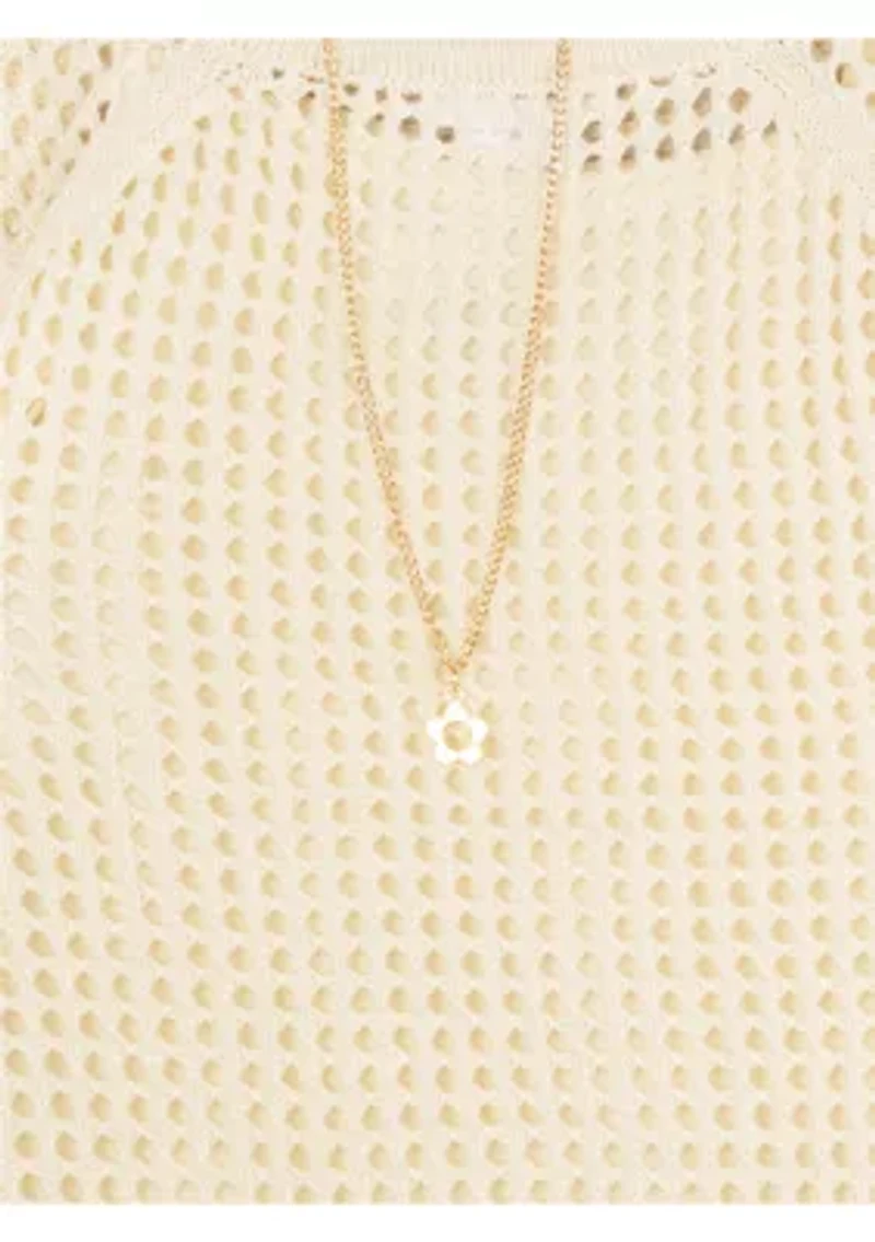Girls 7-16 Top, Skort and Necklace Set