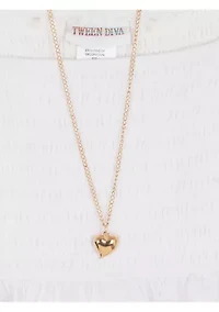 Girls 7-16 Smocked Top and Tiered Shorts Set