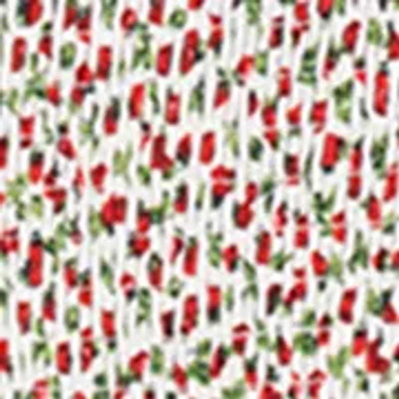 Girls 7-16 Denim Vest and Strawberry Print Skort Set