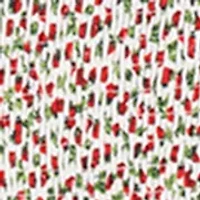 Girls 7-16 Denim Vest and Strawberry Print Skort Set