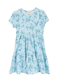 Girls 7-16 Floral Tiered Dress