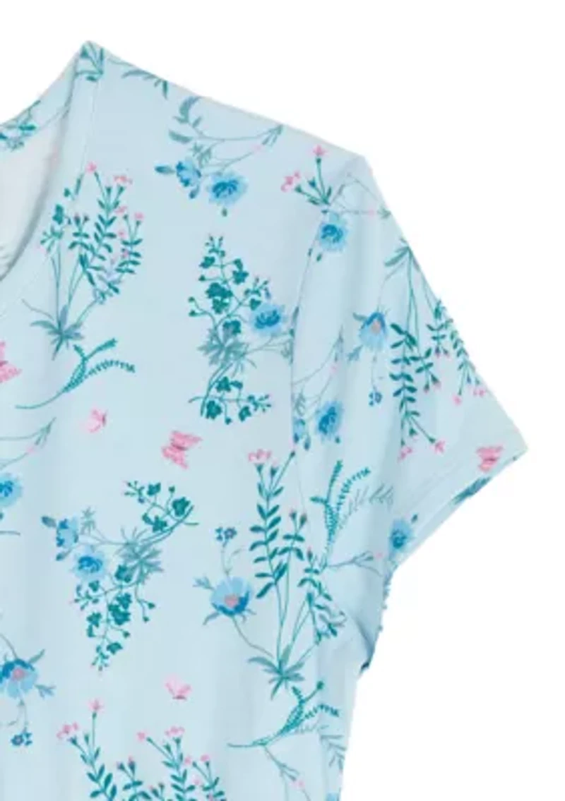 Girls 7-16 Floral Tiered Dress