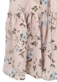 Girls 7-16 Woven Utility Jacket and Floral Printed Dress