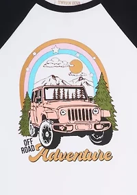 Girls 7-16 Jeep Raglan Graphic T-Shirt and Cargo Pants Set