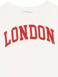 Girls 7-16 London Graphic T-Shirt and Printed Pants Set