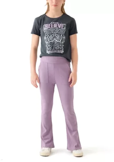 Girls 7-16 Believe Foldover Flare Set