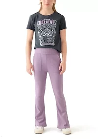 Girls 7-16 Believe Foldover Flare Set